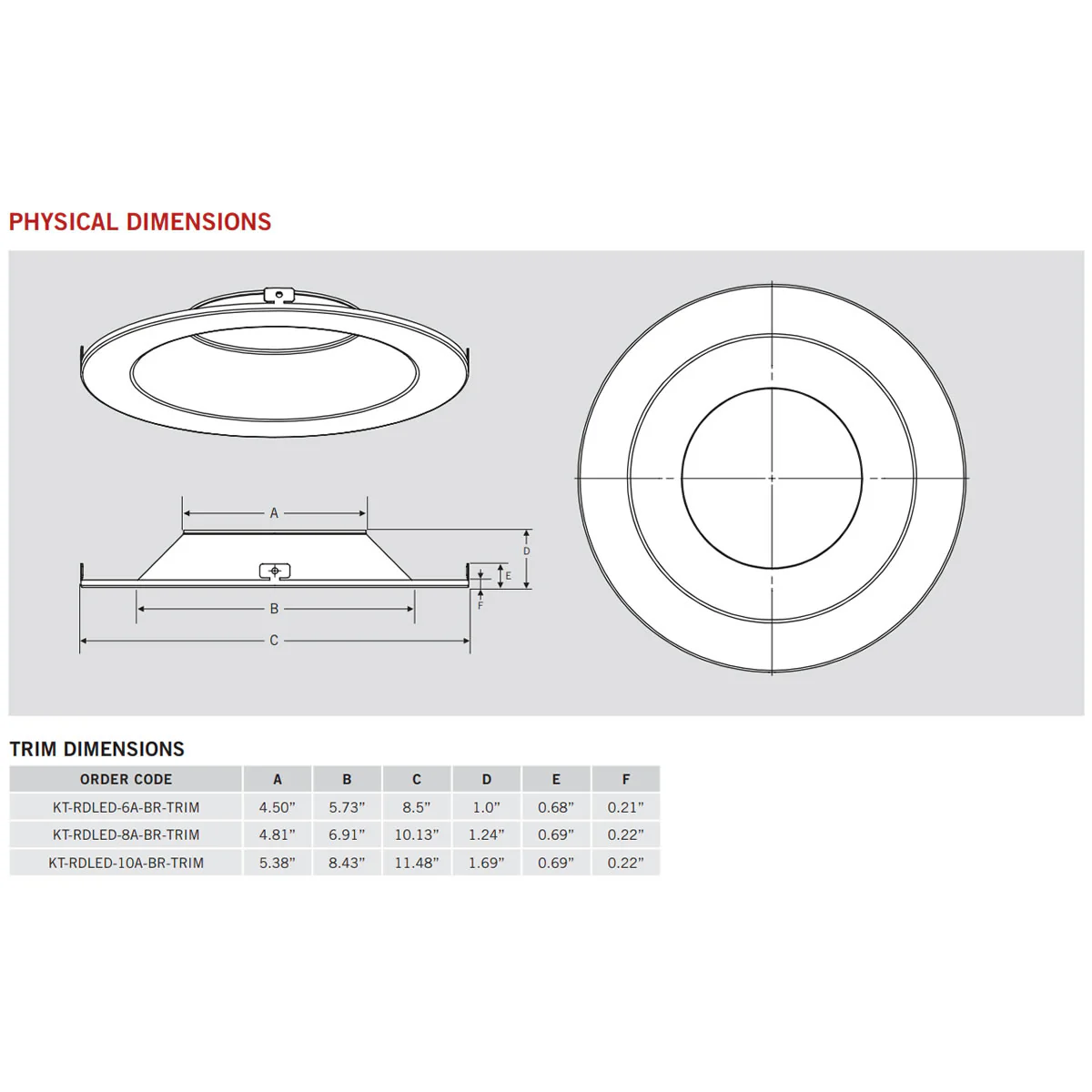 10in. Interchangeable Trim for Integrated Driver Downlights - Bronze - Keystone - Image 2