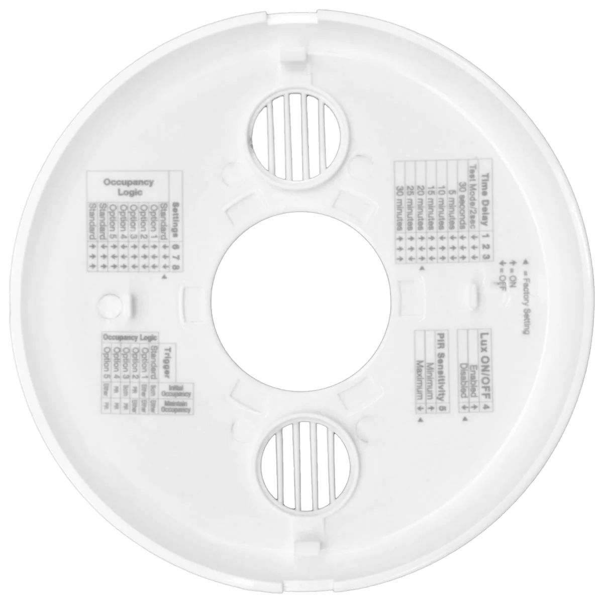 Ceiling Mount PIR & Ultrasonic Motion Sensor - 120-347V - White - Image 2