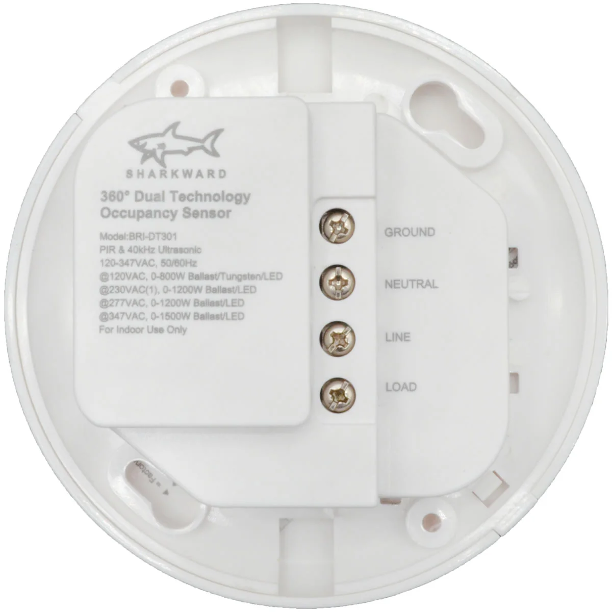 Ceiling Mount PIR & Ultrasonic Motion Sensor - 120-347V - White - Image 4