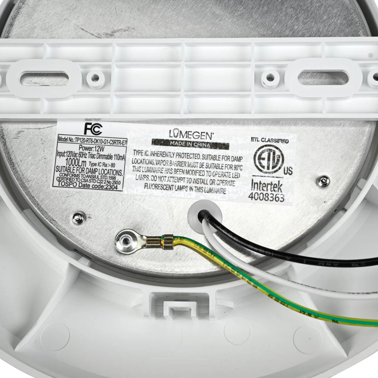 2-Pack - 6in. LED Color Tunable Disc Downlight - 10W - 1000 Lumens - 27K/30K/40K/50K/60K - Image 11