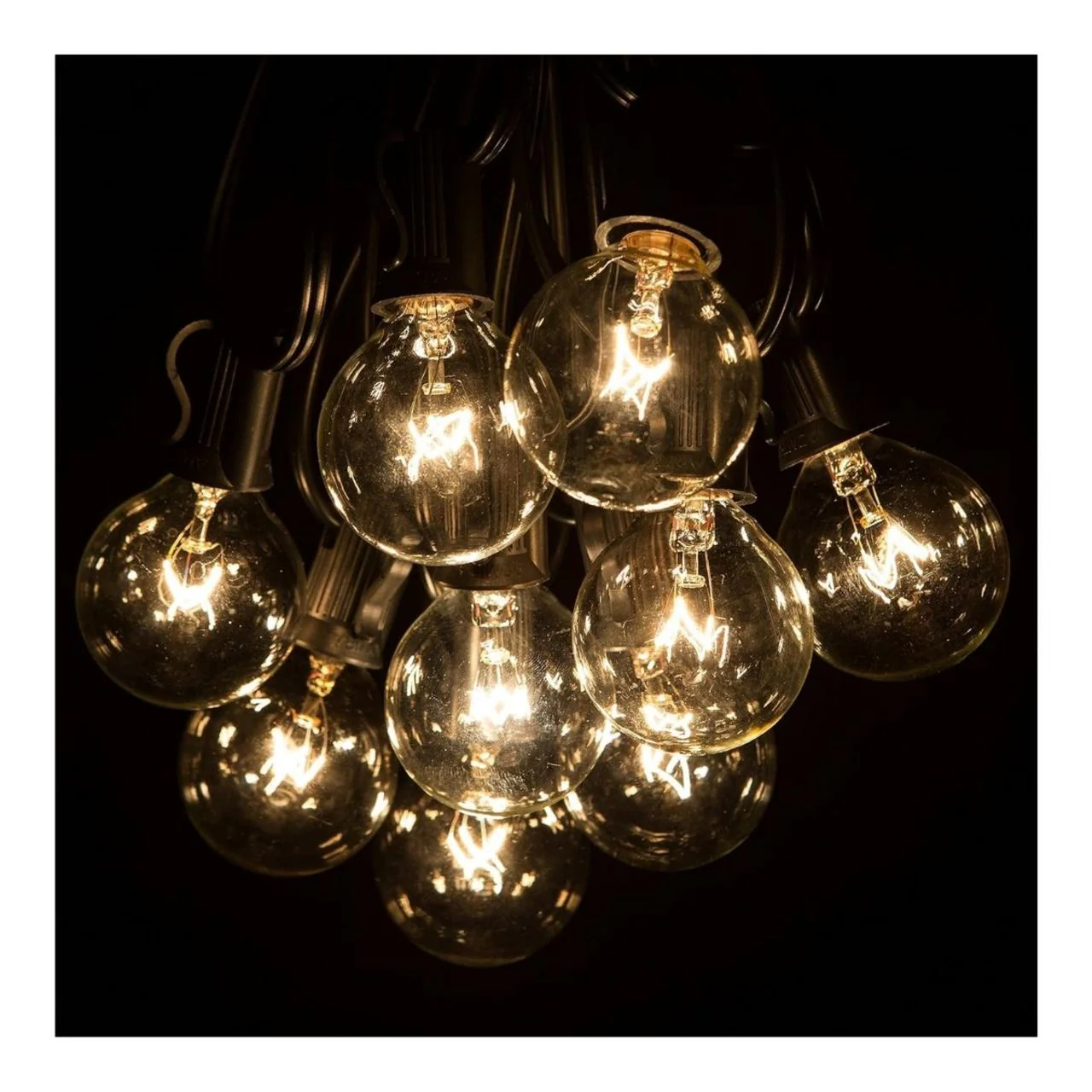 25ft G40 String Light - 25 E12 Sockets - 20AWG - 5W G40 Bulbs - LumeGen - Image 2
