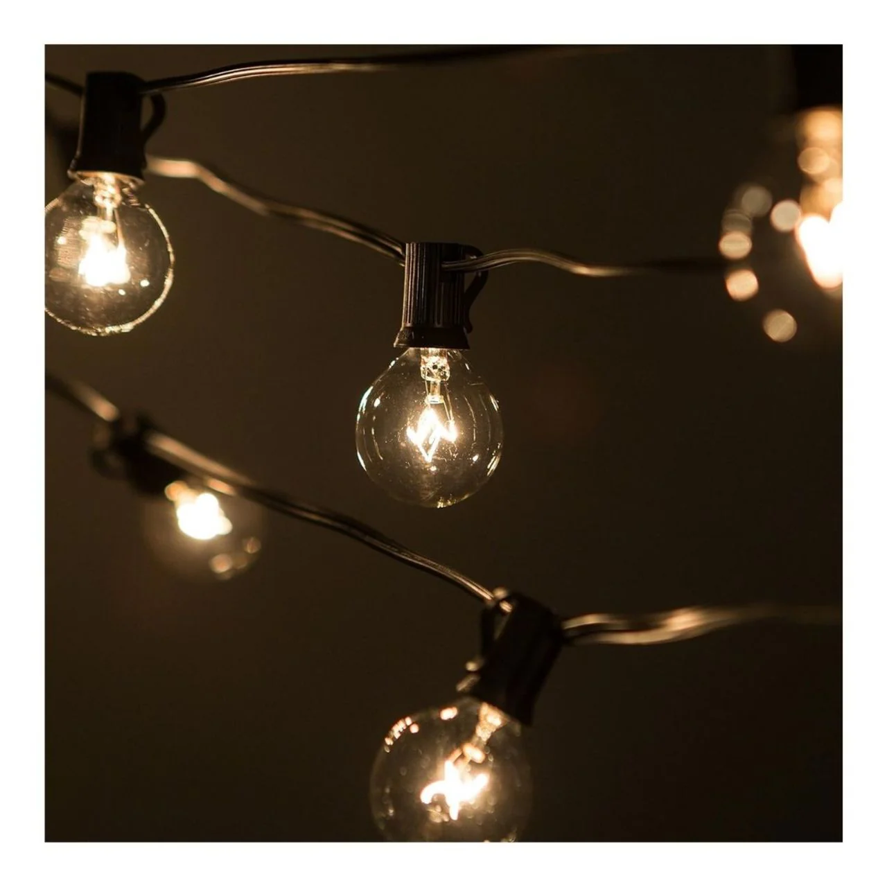 25ft G40 String Light - 25 E12 Sockets - 20AWG - 5W G40 Bulbs - LumeGen - Image 3
