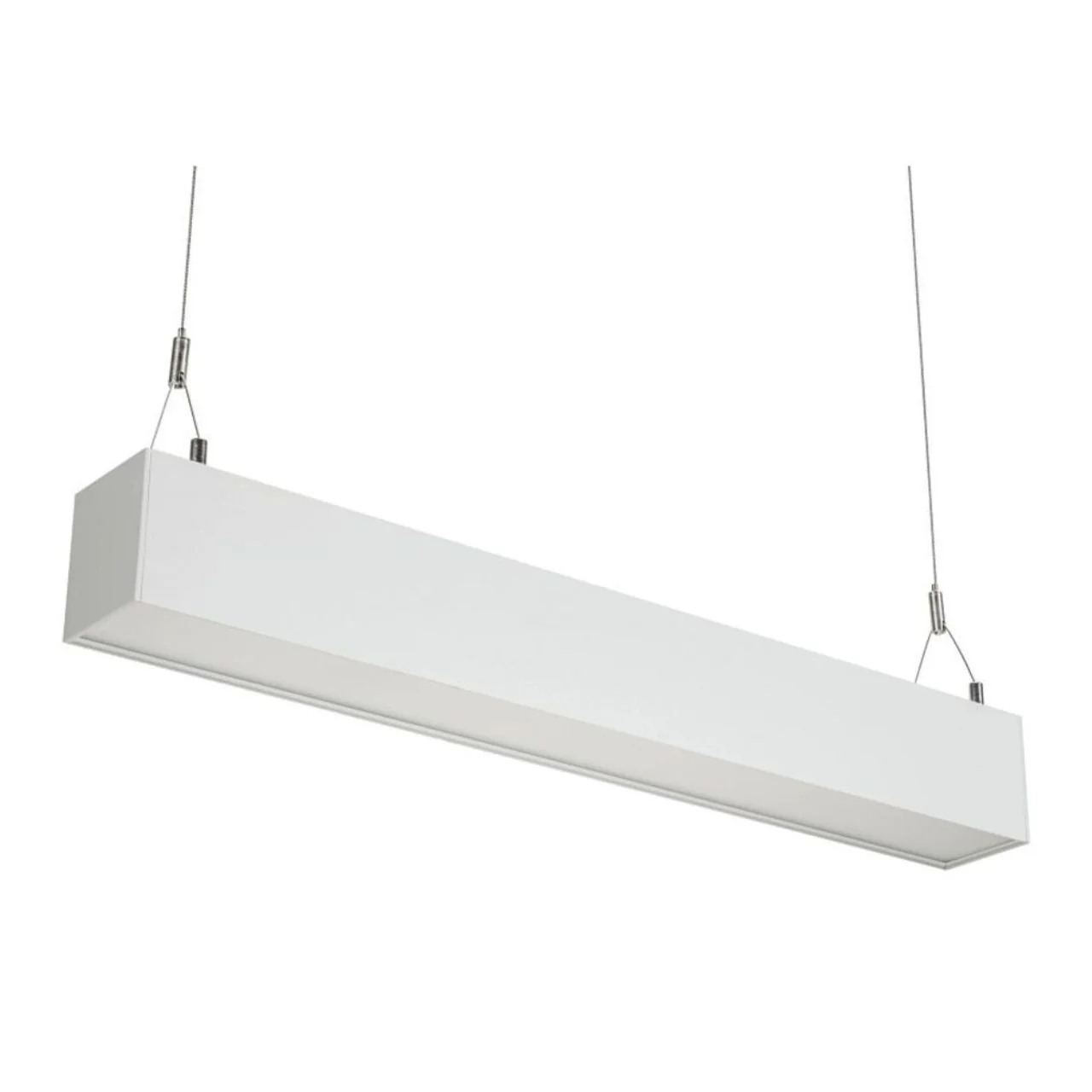 2ft LED Linear Architectural Pendant Fixture with Direct and Indirect Lighting - Wattage Adjustable - Color Tunable - Keystone - Image 2