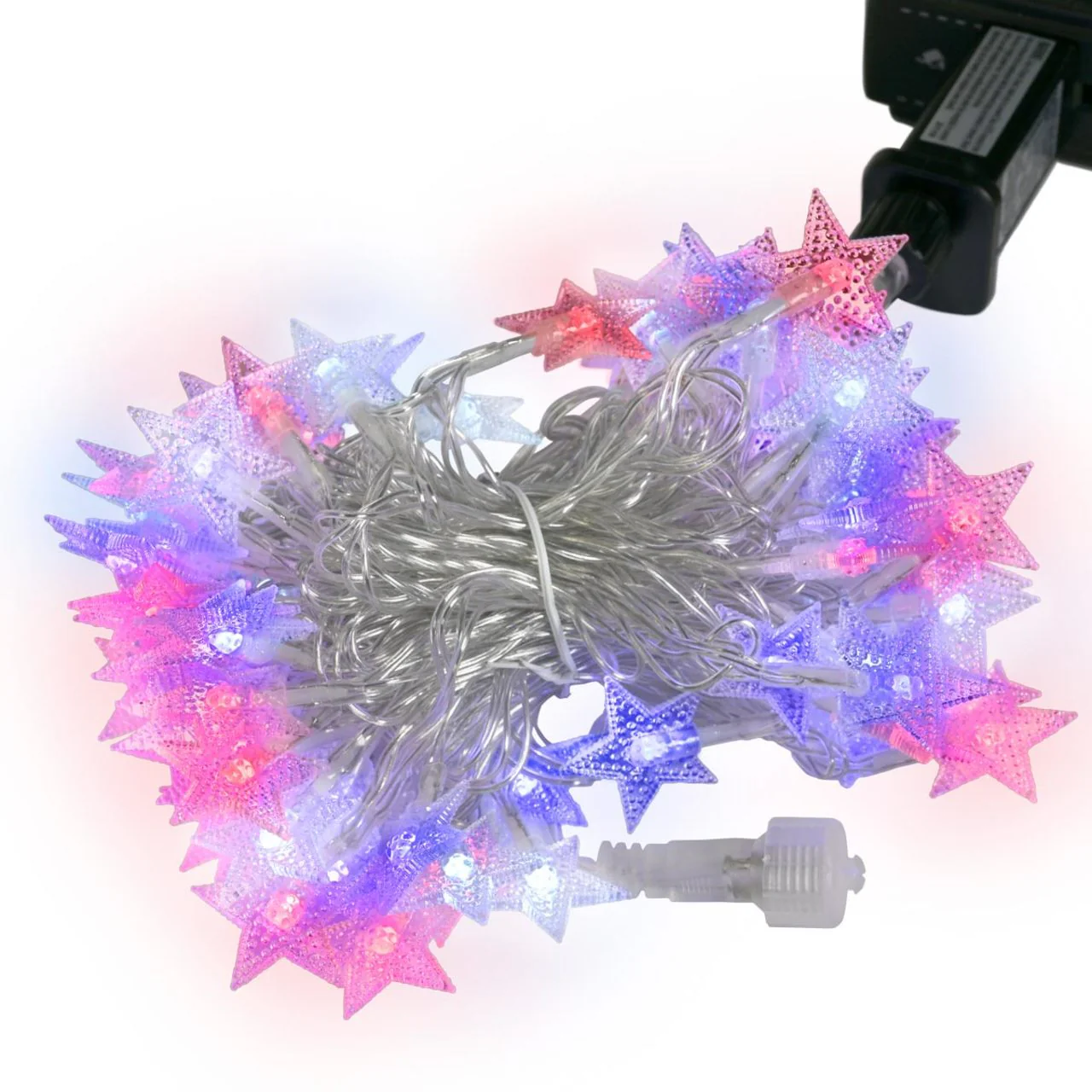 32ft. LED Star String Lights with 8 Light Modes - IP65 Waterproof Rated - Image 2