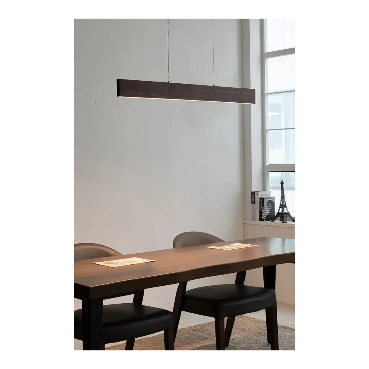 39in. Artisan Wood Collection Linear Pendant - 20W - 1795 Lumens - 3000K - Euri Lighting - Image 5