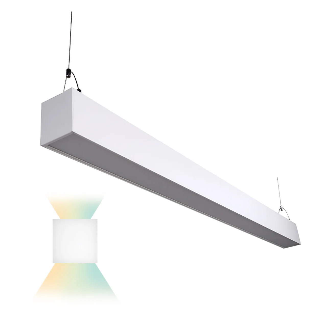 4ft. LED Architectural Up/Down Linear Light - 50 Watt - 6500 Lumens - Color Tunable - Euri Lighting - Image 8