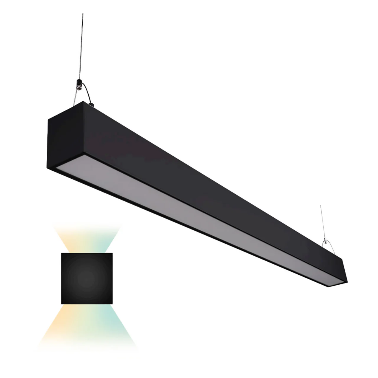 4ft. LED Architectural Up/Down Linear Light - 50 Watt - 6500 Lumens - Color Tunable - Euri Lighting - Image 9
