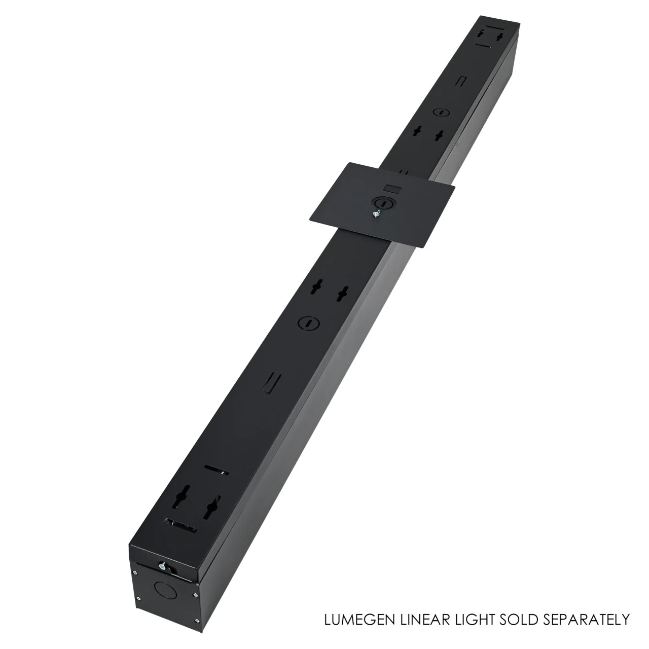 4ft. Surface Mount Kit for LumeGen Linear Light - Black Finish - Image 2