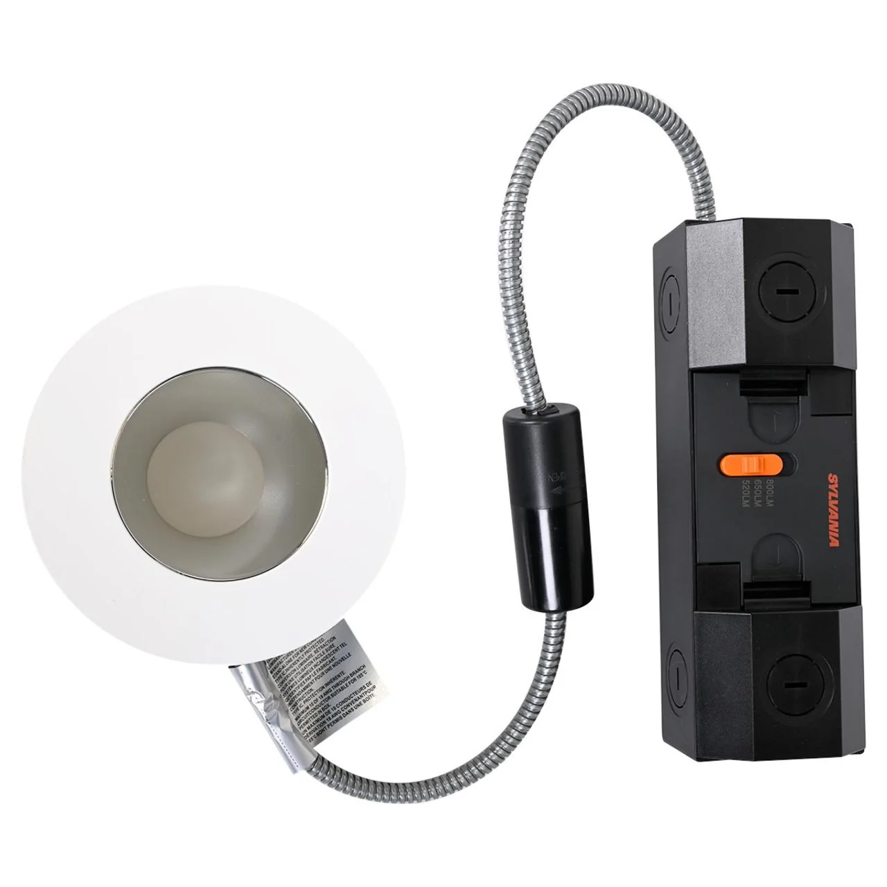 4in. Hi-PerformanceLED Recessed Downlight Kit - Wattage Adjustable 7W/9W/10.5W - 4000K - Specular Reflector - Sylvania - Image 5