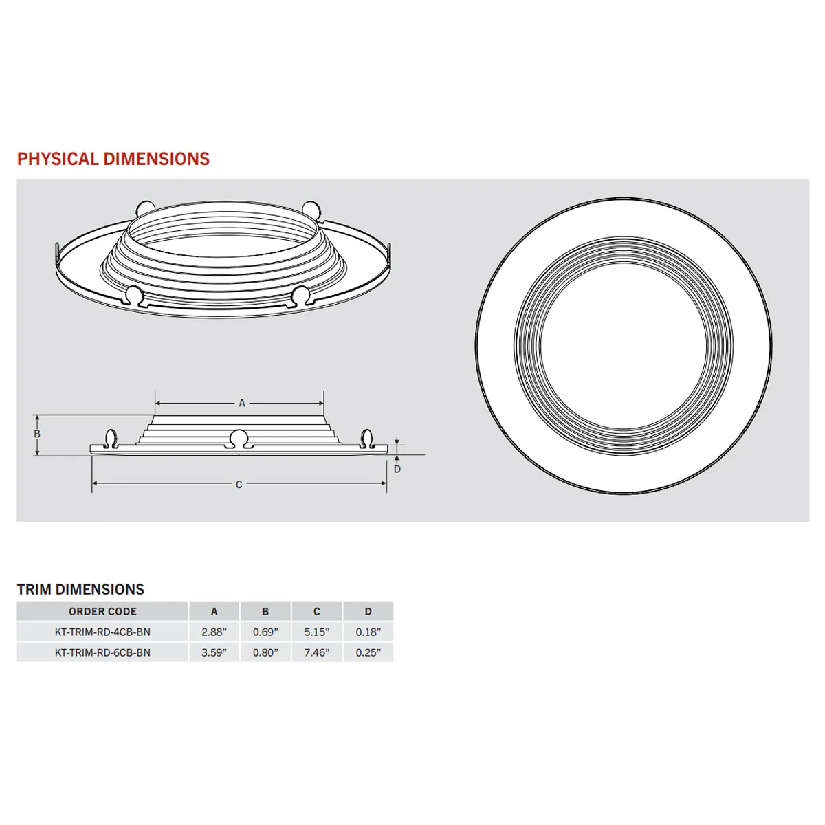 4in. Interchangeable Trim for Baffled Retrofit Downlights - Brushed Nickel - Keystone - Image 3