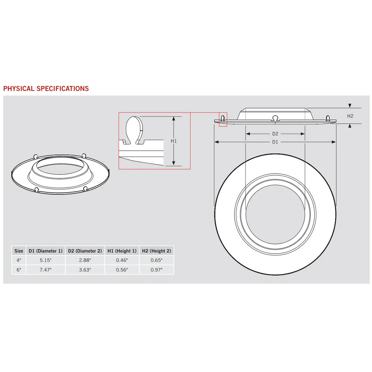 4in. Interchangeable Trim for Retrofit Downlights - Bronze - Keystone - Image 2