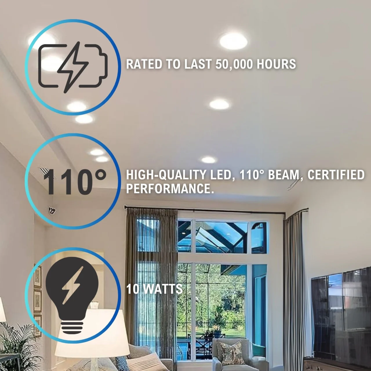 4in. LED Disc Down Light - 10W - Color Tunable 27K/30K/35K/40K/50K - Surface Mount - LumeGen - Image 7