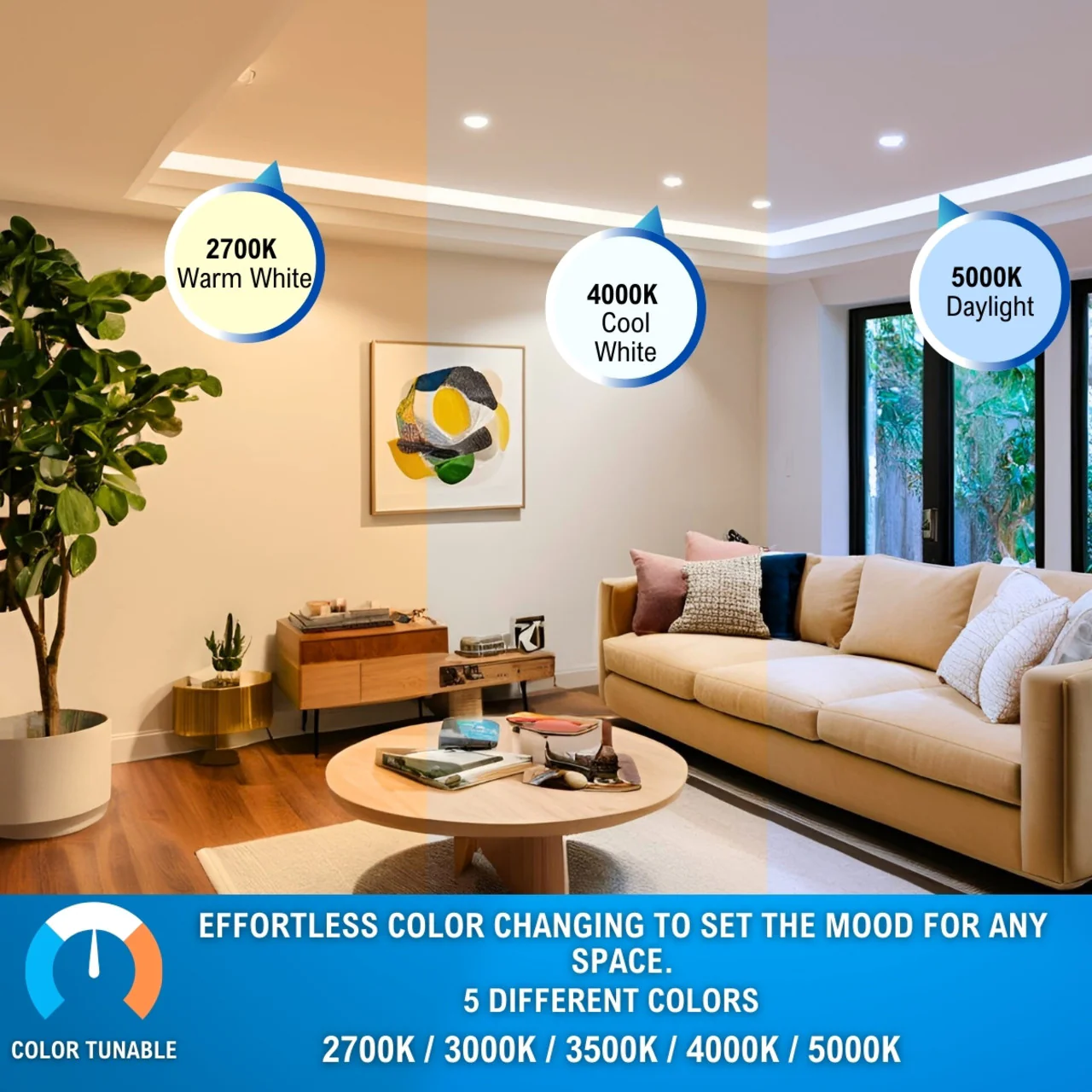 4in. LED Recessed Retrofit - 10W - Color Tunable 27K/30K/35K/40K/50K - LumeGen - Image 5