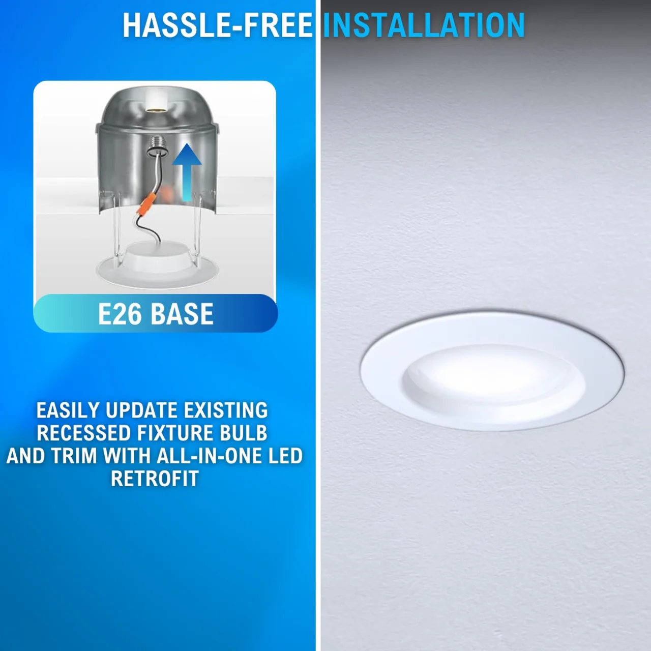 4in. LED Recessed Retrofit - 10W - Color Tunable 27K/30K/35K/40K/50K - LumeGen - Image 9