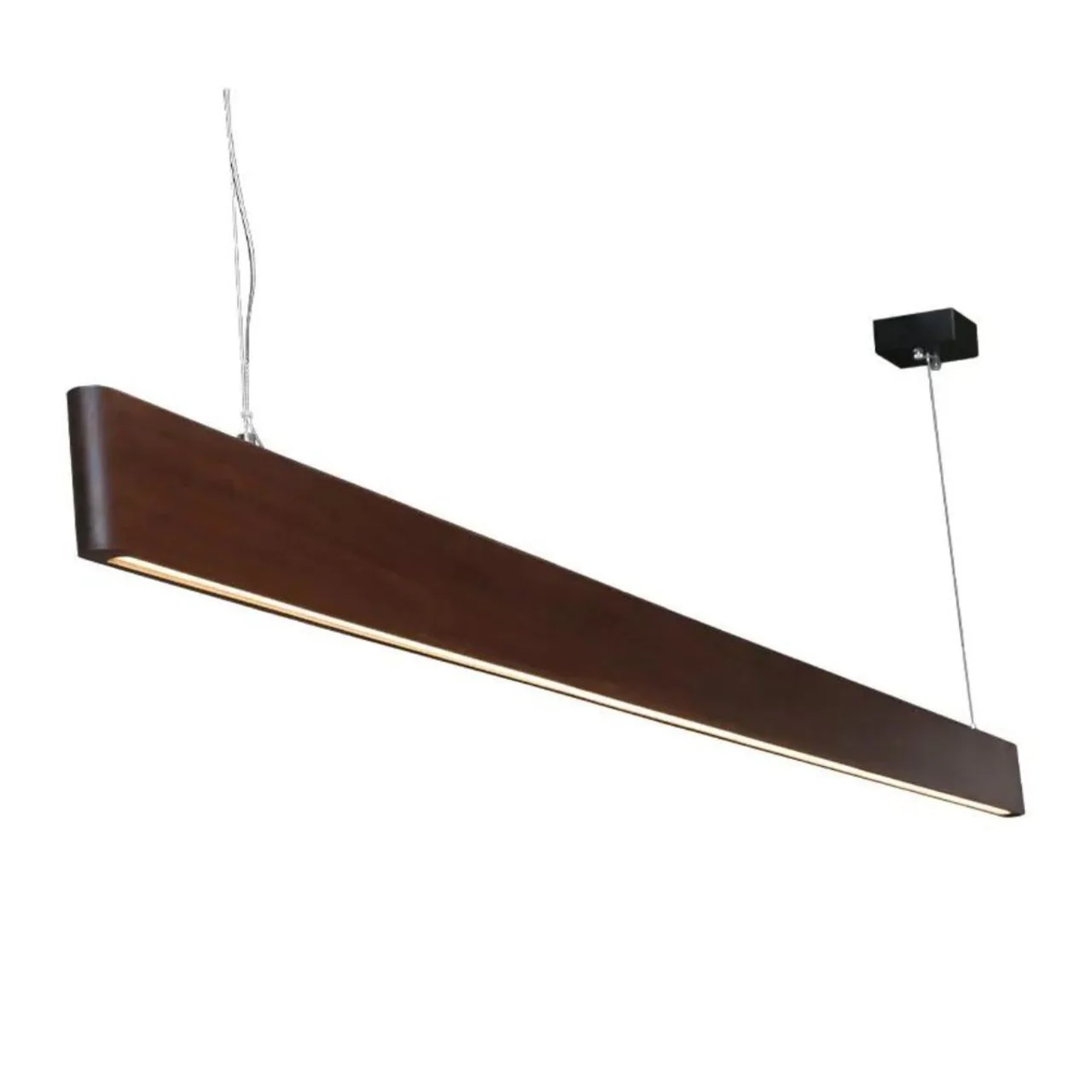 59in. Artisan Wood Collection Linear Pendant - 30W - 2850 Lumens - 3000K - Euri Lighting - Image 3