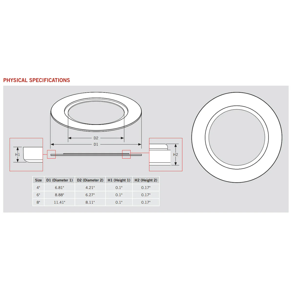 4in. Goof Ring for Wafer Downlights - Keystone - Image 3