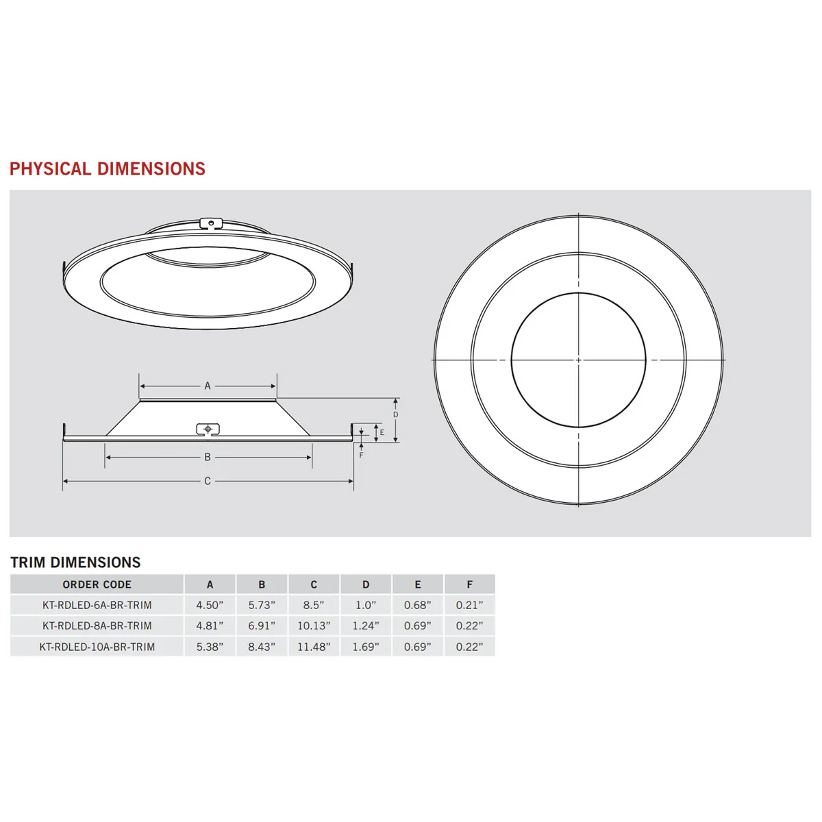 6in. Interchangeable Trim for Integrated Driver Downlights - Bronze - Keystone - Image 2