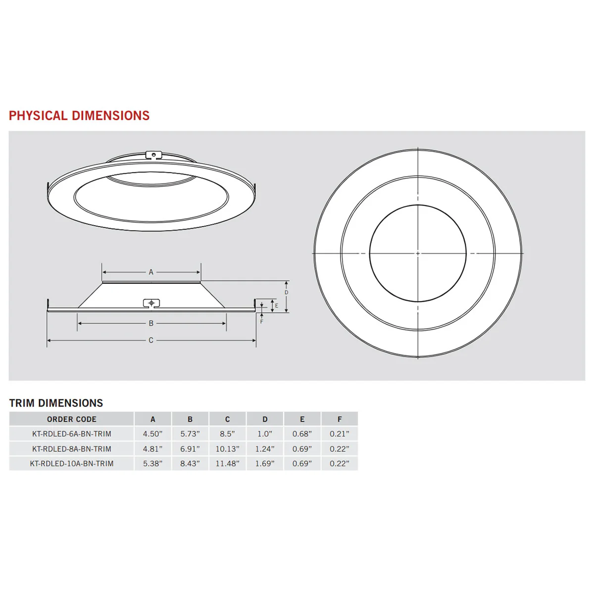 6in. Interchangeable Trim for Integrated Driver Downlights - Brushed Nickel - Keystone - Image 2