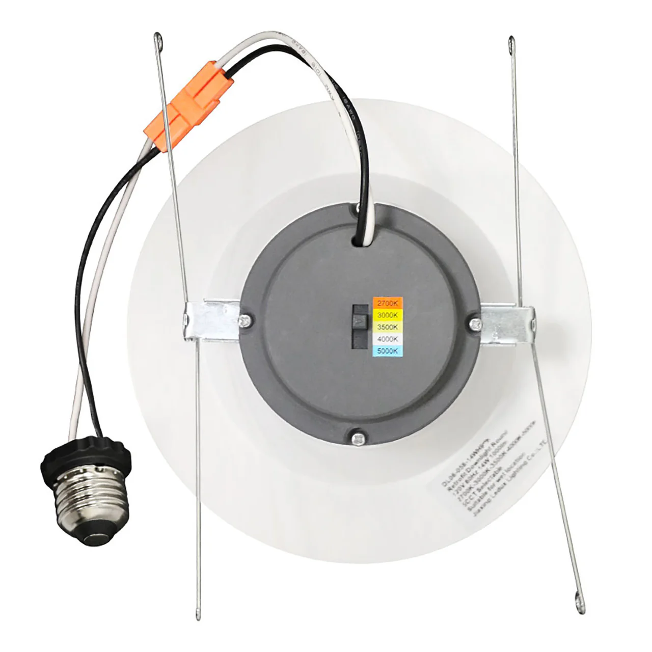 6in. LED Color Tunable Recessed Retrofit - 14W - E26 Adapter Base - Euri Lighting - Image 3