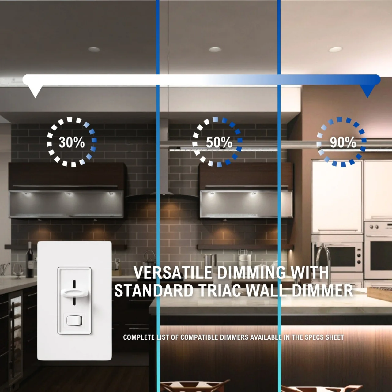 6in. LED Fire Rated Ultra-Slim Recessed Down Light - 12W - Color Tunable 27K/30K/35K/40K/50K - LumeGen - Image 10