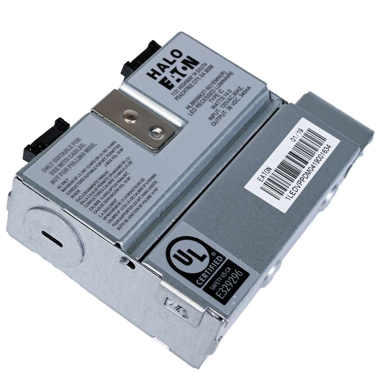 Case of 6 - 6in. LED Square Lens Downlight with Remote Driver Junction Box - 14W - 900 Lumens - 3000K - Halo - Image 5