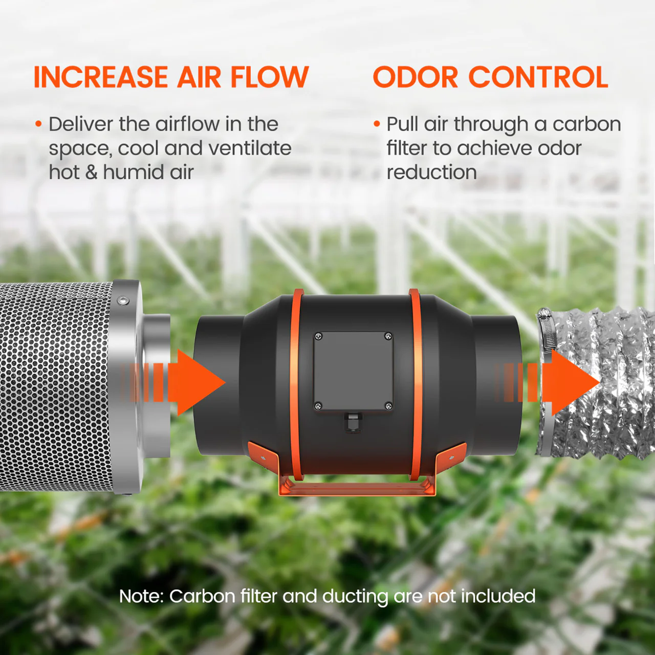 6in. Speed Controlled Inline Duct Fan - Spider Farmer - Image 2