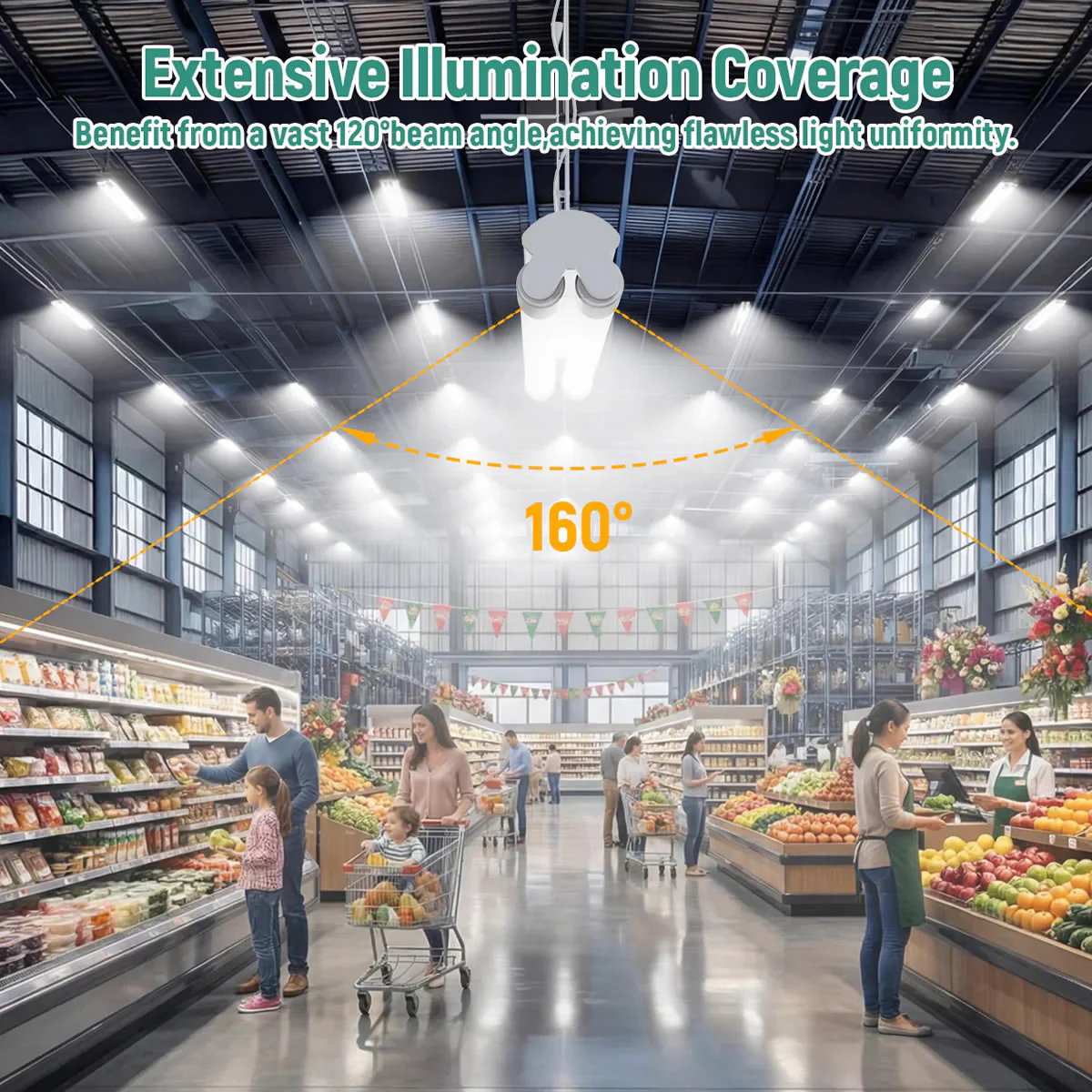 8FT LED Tube Light 120-277V 40W 5000 Lumens ETL DLC | FA8 - Image 5