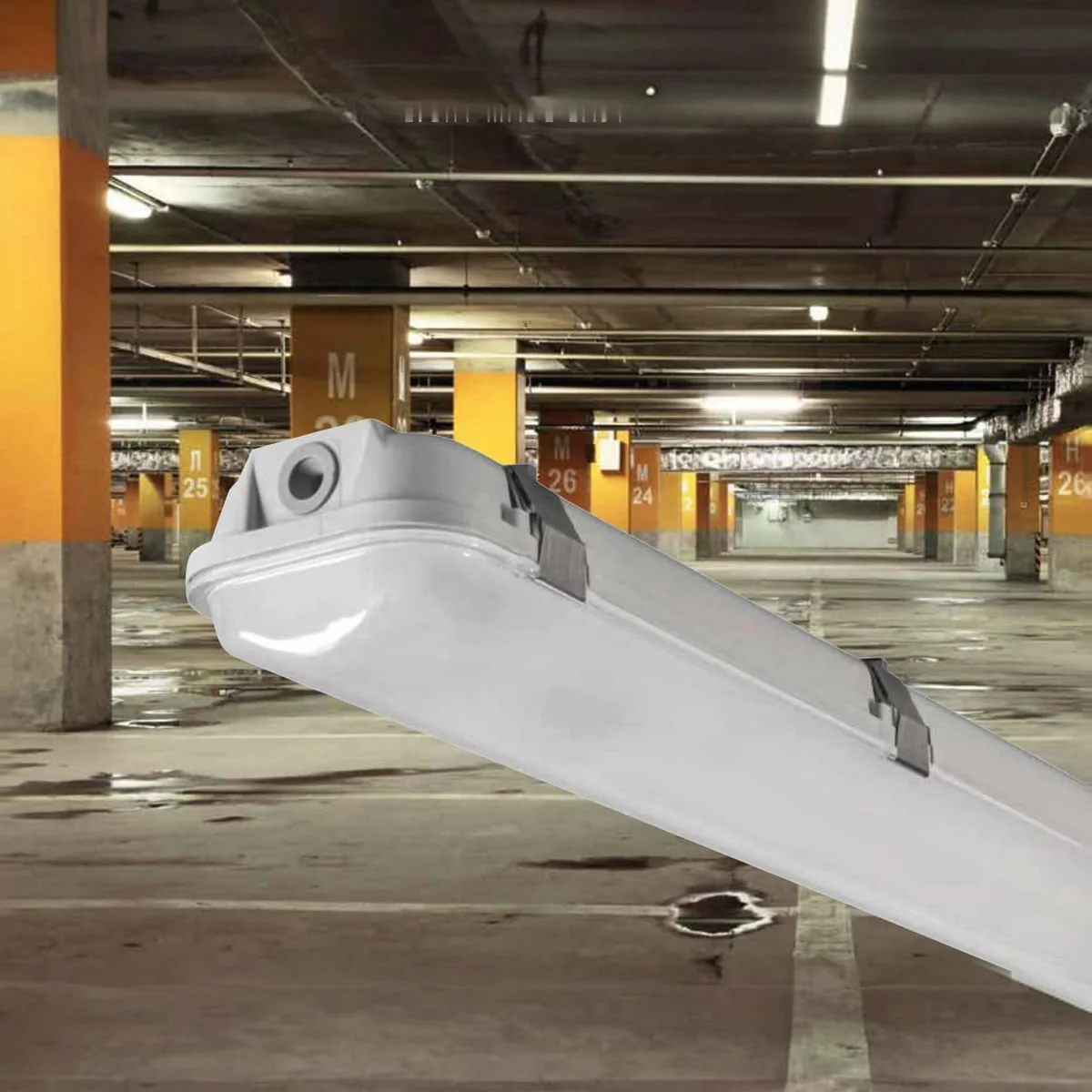 8ft LED Vapor Tight Light - Wattage Adjustable up to 100W - 3 Color Select - Keystone - Image 2