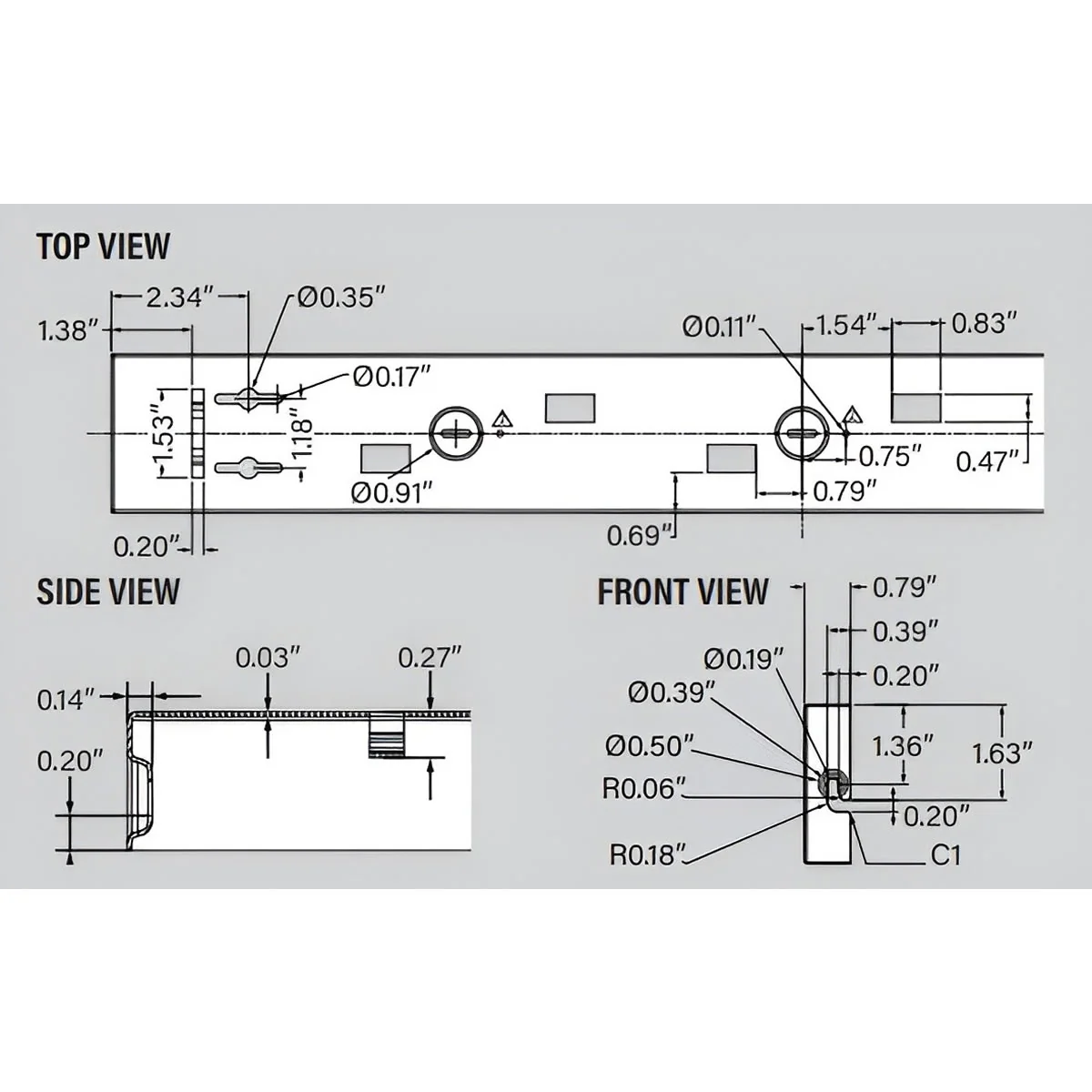 8ft Surface Mount Kit for Keystone 8ft Architectural Linear Lights - Black - Image 3