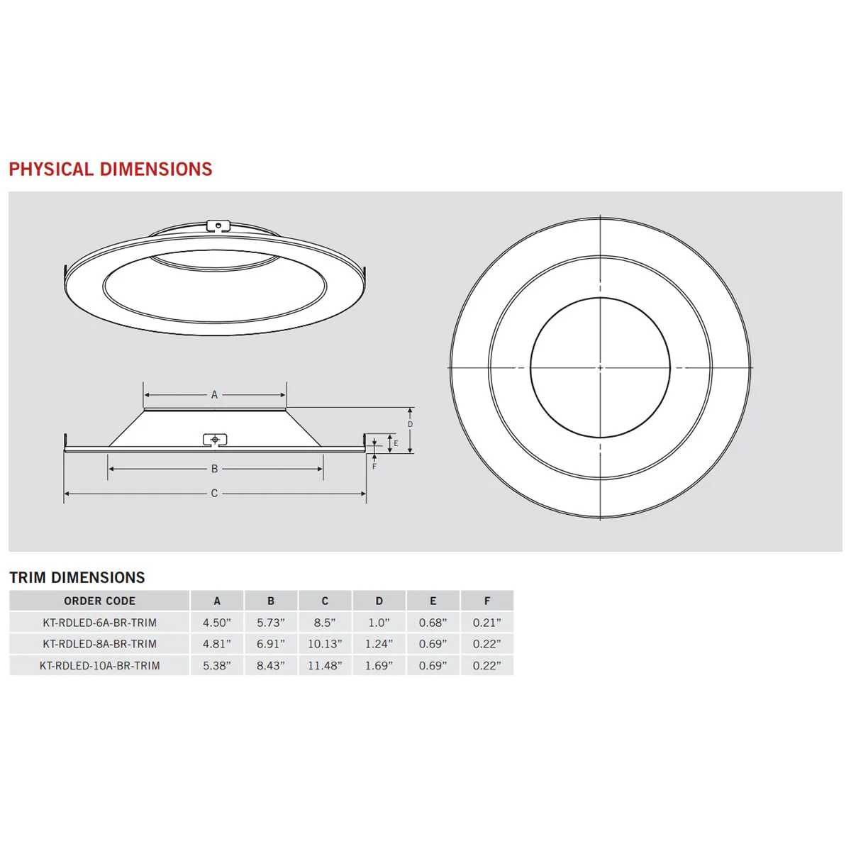 8in. Interchangeable Trim for Integrated Driver Downlights - Bronze - Keystone - Image 2