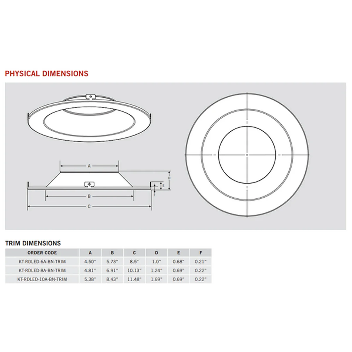 8in. Interchangeable Trim for Integrated Driver Downlights - Brushed Nickel - Keystone - Image 2