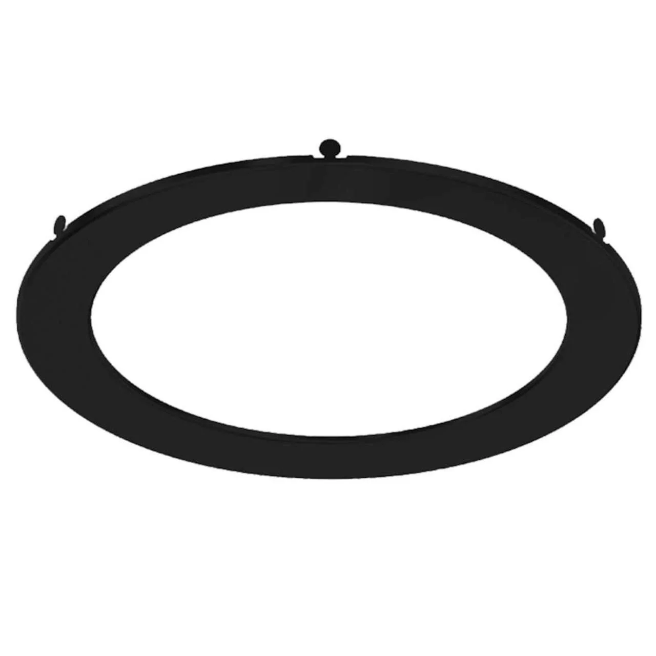 8in. Interchangeable Trim for Slim Wafer Downlights - Matte Black - Keystone - Image 2