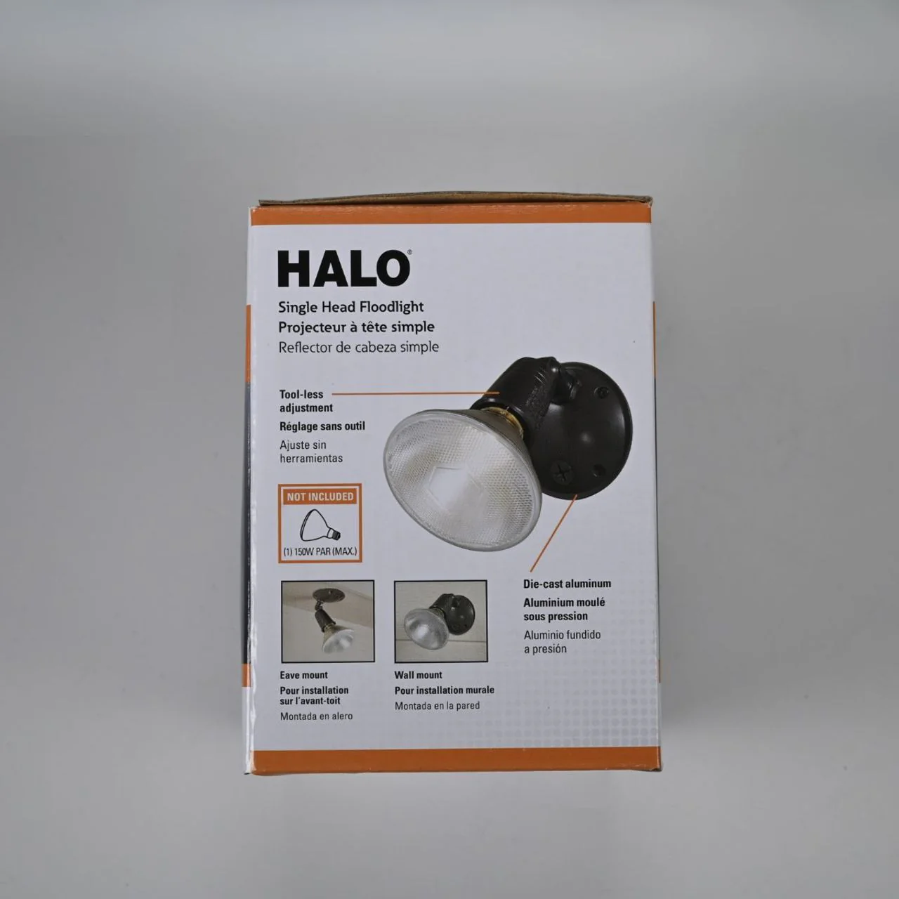 All-Pro Single-Head Floodlight - 150W Max - Bronze Finish - Image 6