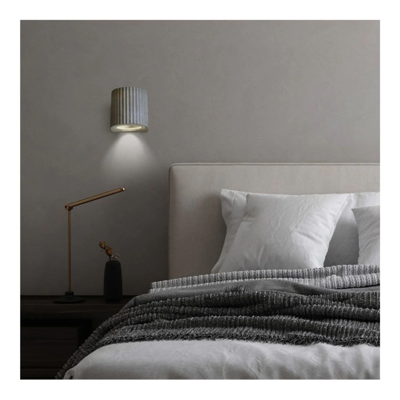 Artisan Concrete Collection Corinthian Wall Sconce Fixture - E26 Socket - Euri Lighting - Image 8