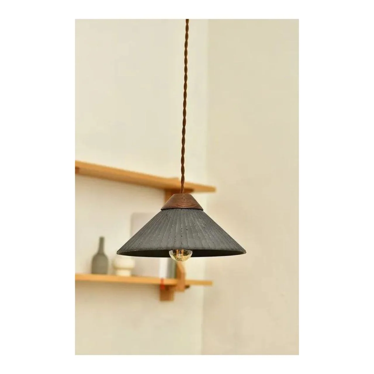 Artisan Concrete Collection Summit Mountain Pendant Fixture - E26 Socket - Euri Lighting - Image 16
