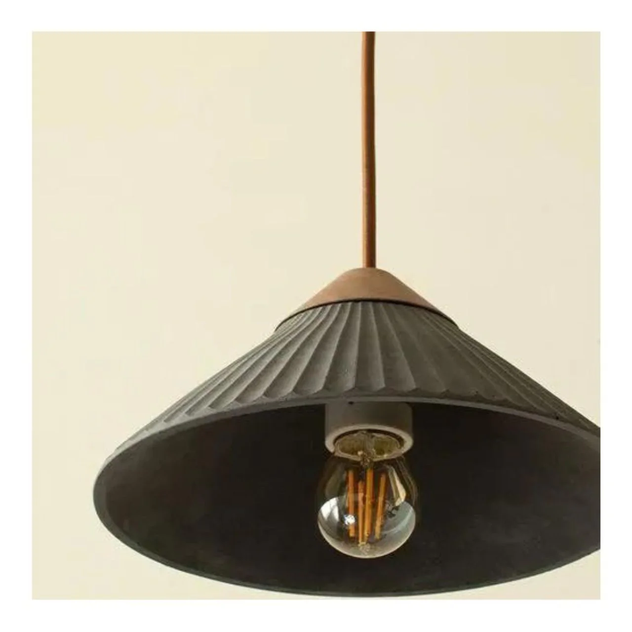 Artisan Concrete Collection Summit Mountain Pendant Fixture - E26 Socket - Euri Lighting - Image 17