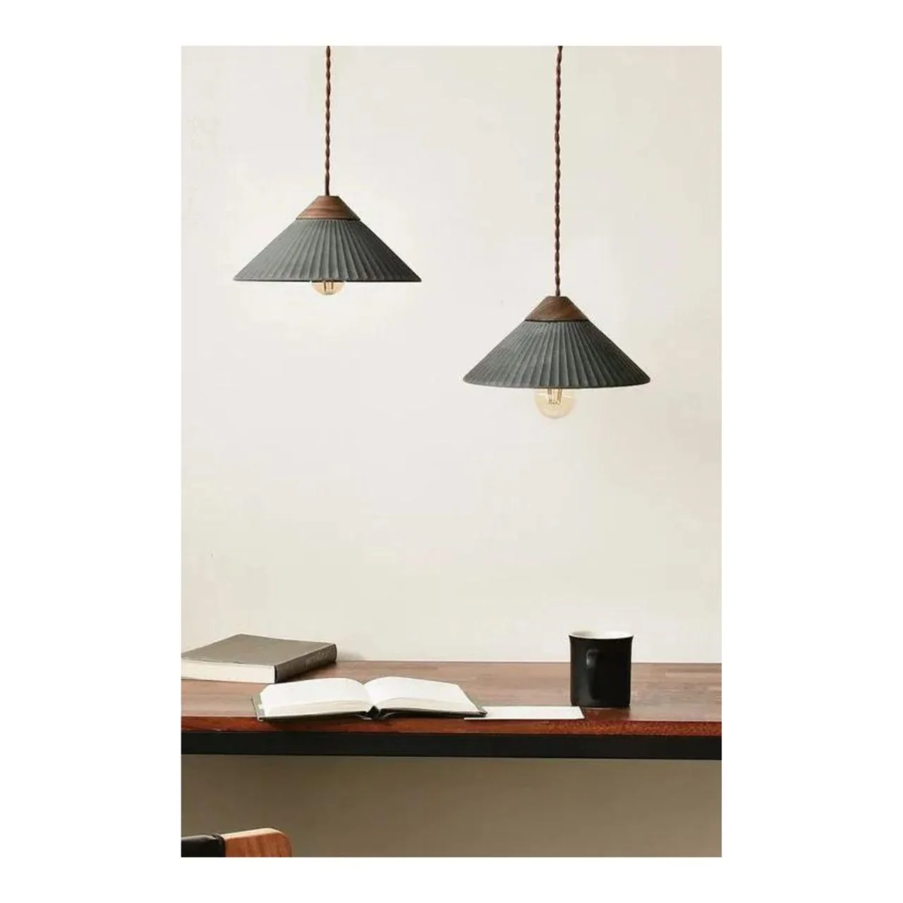 Artisan Concrete Collection Summit Mountain Pendant Fixture - E26 Socket - Euri Lighting - Image 19