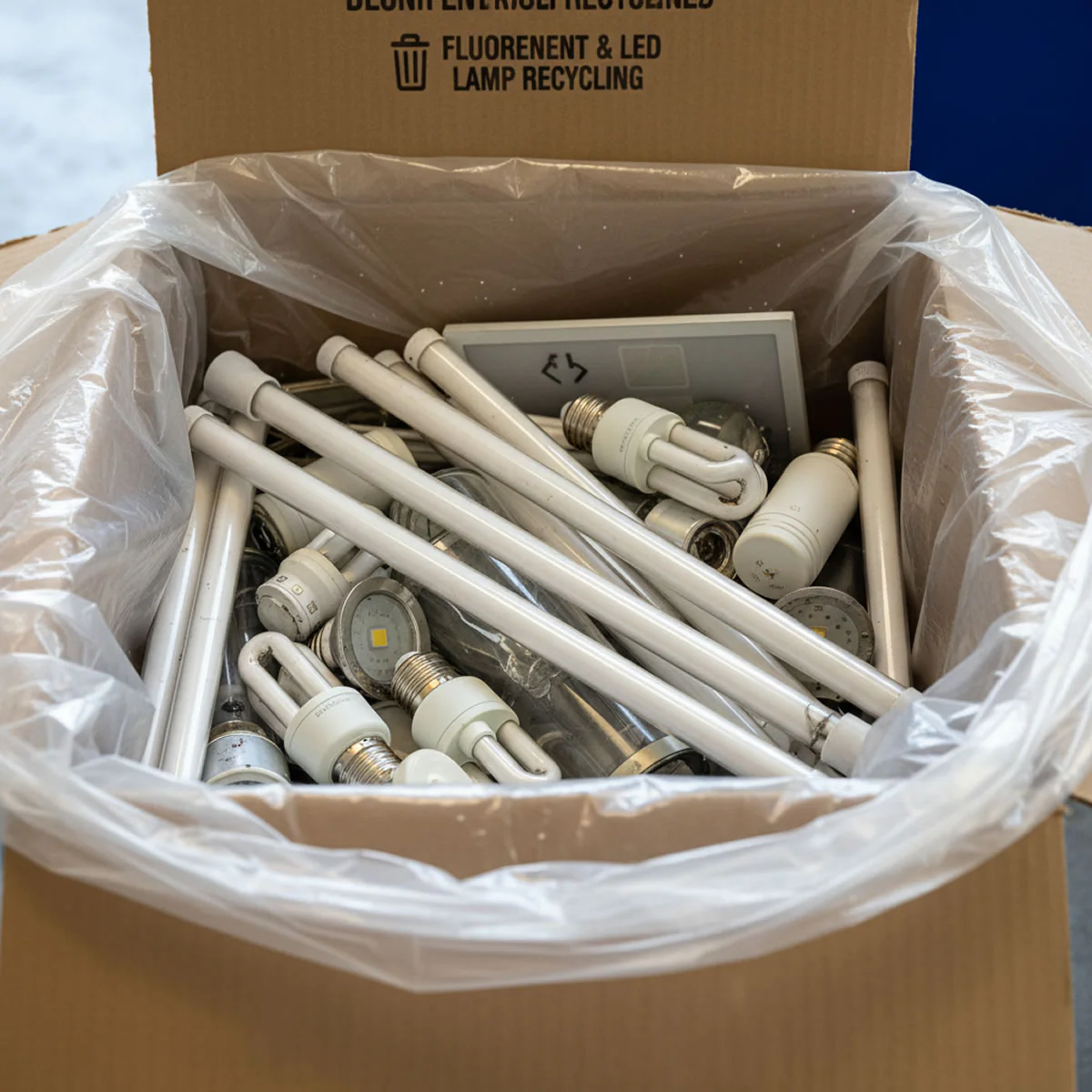 Medium 8ft Fluorescent Lamp Recycling Box - Image 2