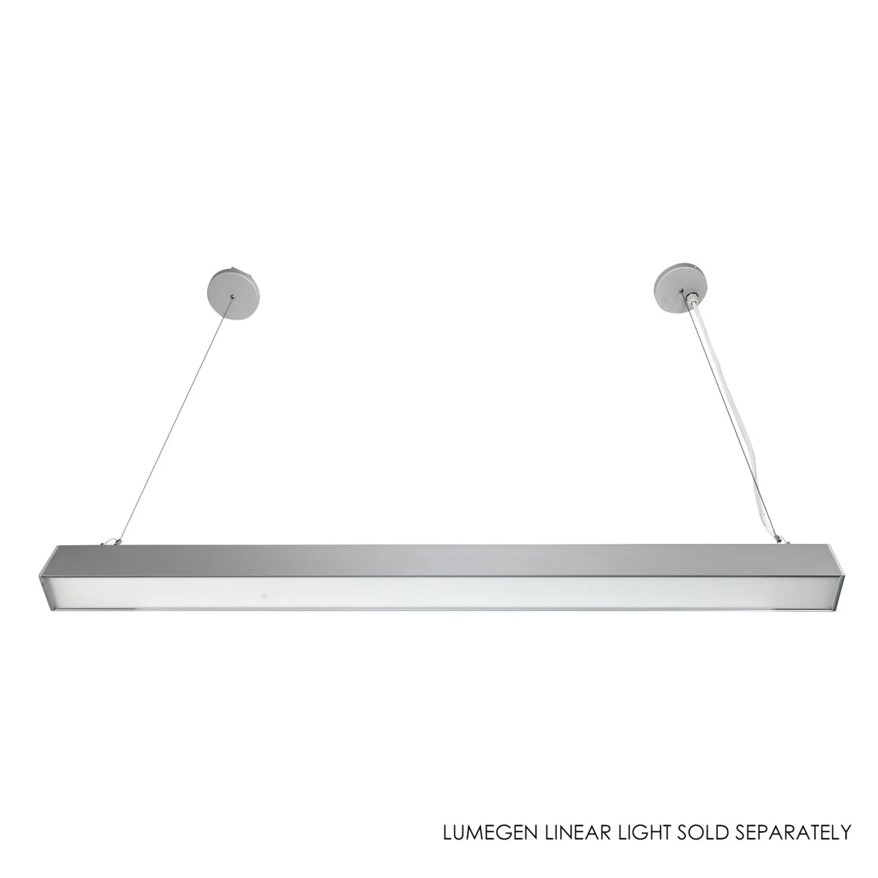 Surface Mount Canopy for LumeGen Linear Light - Silver Finish - Image 2