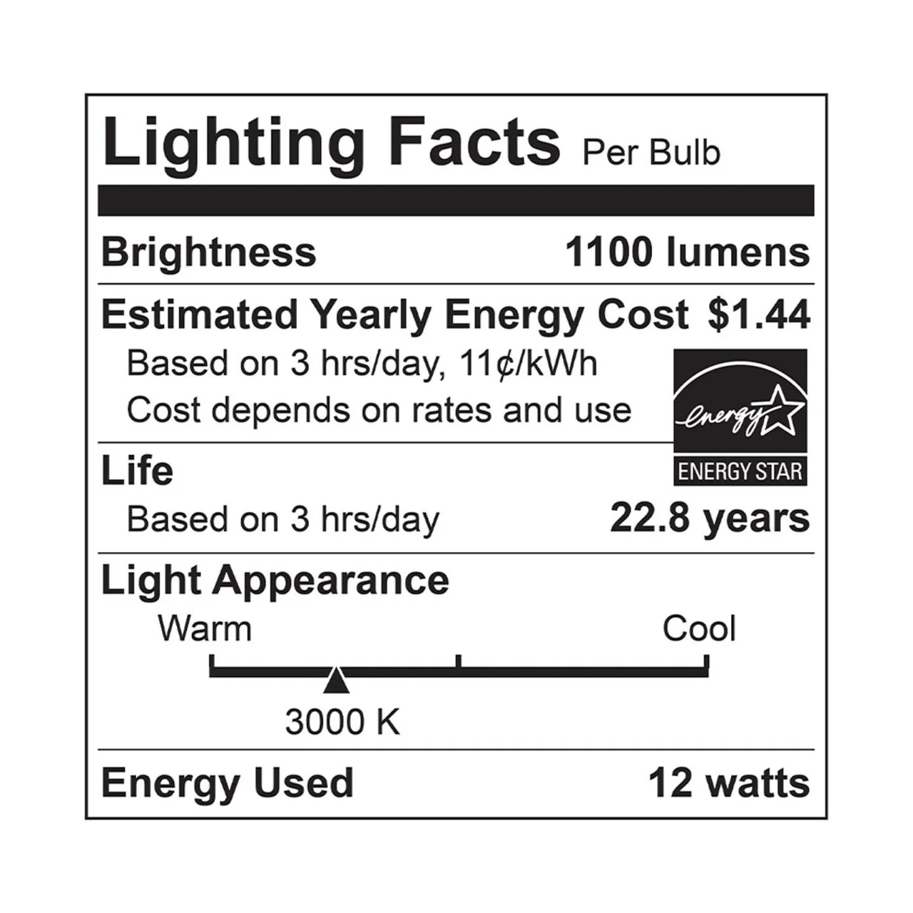 CASE OF 24 - E-Lite LED A19 Bulbs - 12W - 1100 Lumens - Euri Lighting  (12 Packs of 2 Bulbs) - Image 6