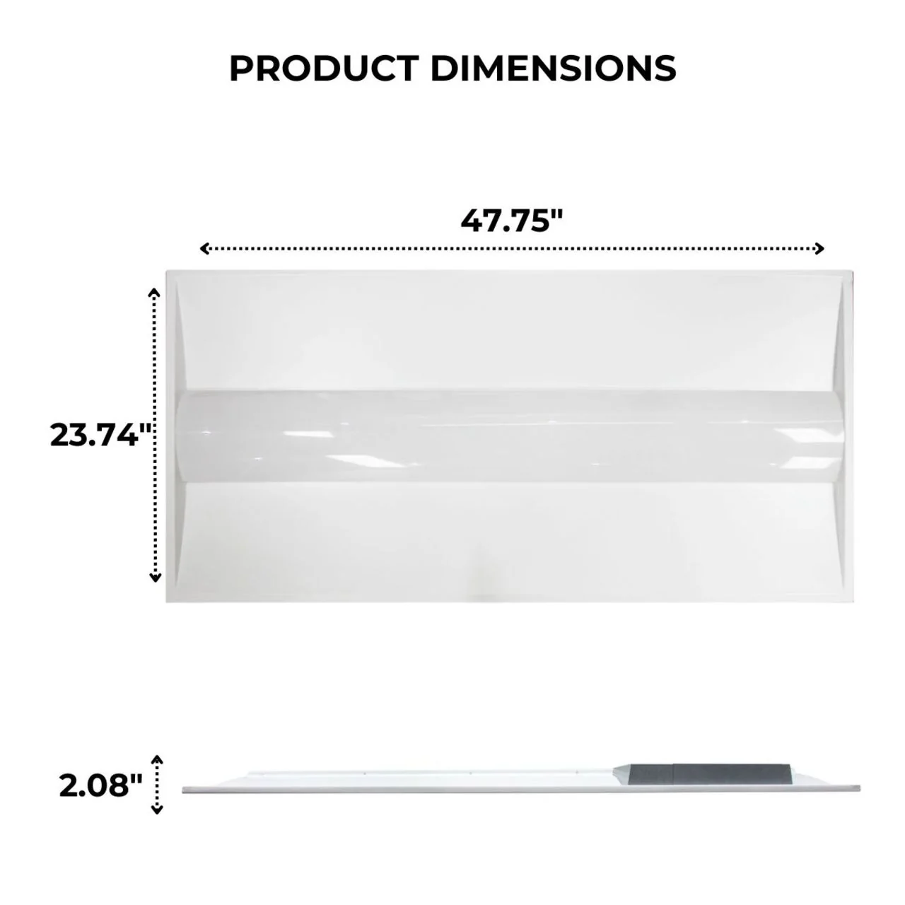 Pallet of 34 - 2x4 LED Troffer Light - Wattage Adjustable 20W/25W/30W/40W/50W - Color Tunable 35K/40K/50K/57K/65K - LumeGen - Image 2