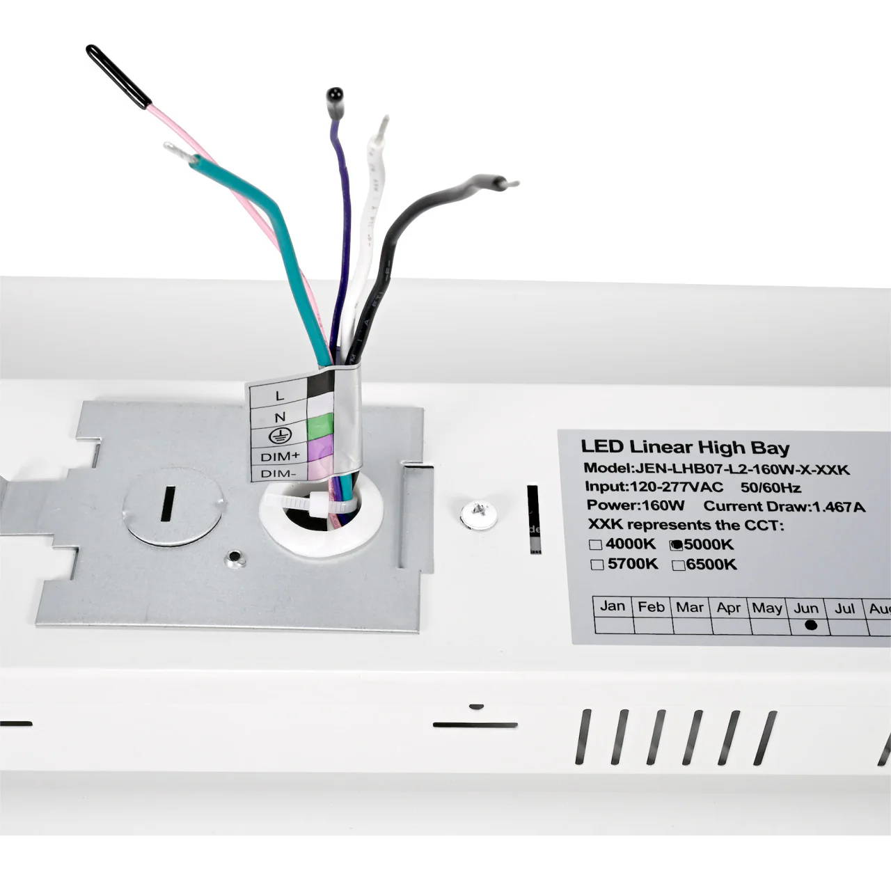 Case of 2 - LED Linear High Bay - 160W - 24,344 Lumens - 5000K - Jen Lighting - Image 8