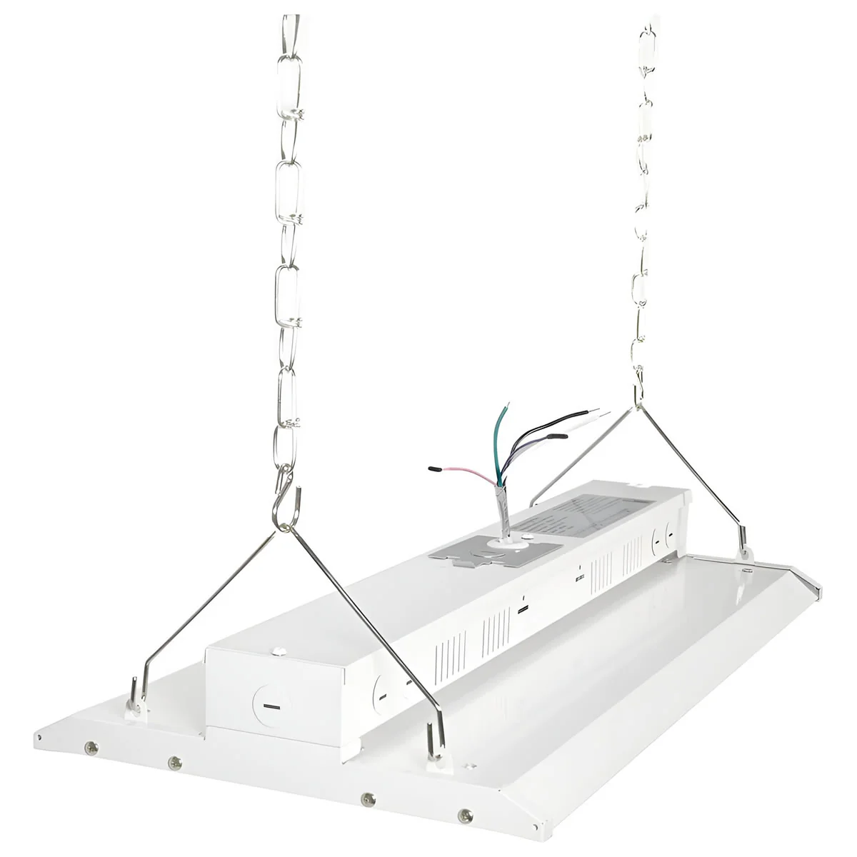 Case of 2 - LED Linear High Bay - 2ft - 25,600 Lumen Max - Full Lens - Wattage Adjustable 110W/130W/160W - Color Tunable 40K/50K/57K - Sensor Base - Image 2