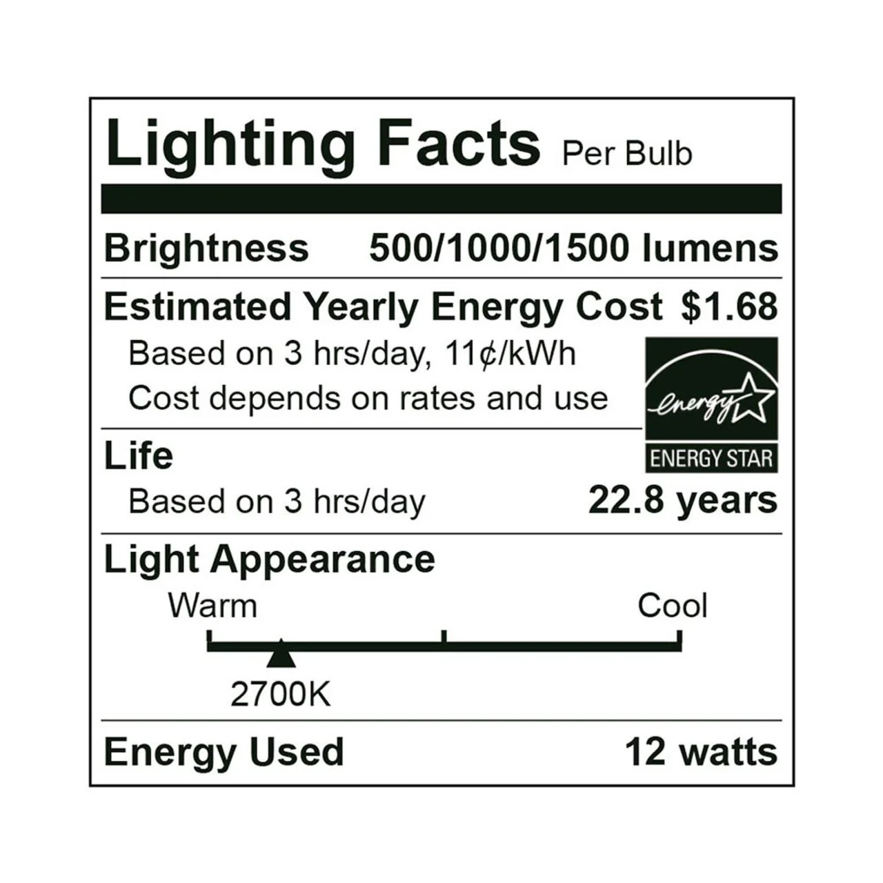CASE OF 24 - LED 3-Way A19 Bulb - 4W/8W/12W - Euri Lighting - Image 6