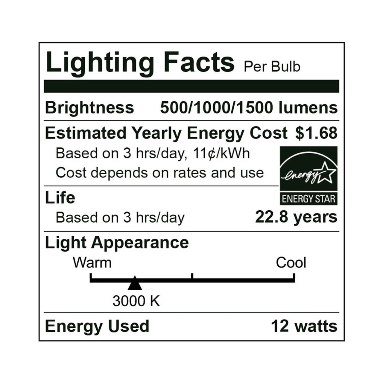 CASE OF 24 - LED 3-Way A19 Bulb - 4W/8W/12W - Euri Lighting - Image 7