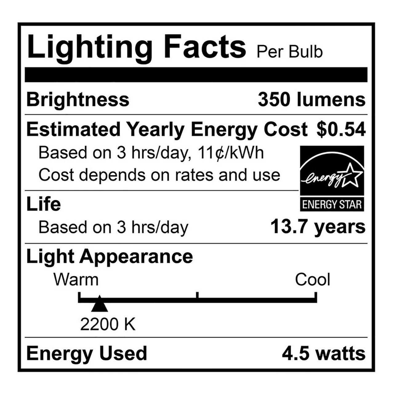 CASE OF 24 - LED BA10 Filament - 4.5 Watt - Dimmable - 40W Equiv - 350 Lumens - Euri (6 Packs of 4 Bulbs) - Image 4