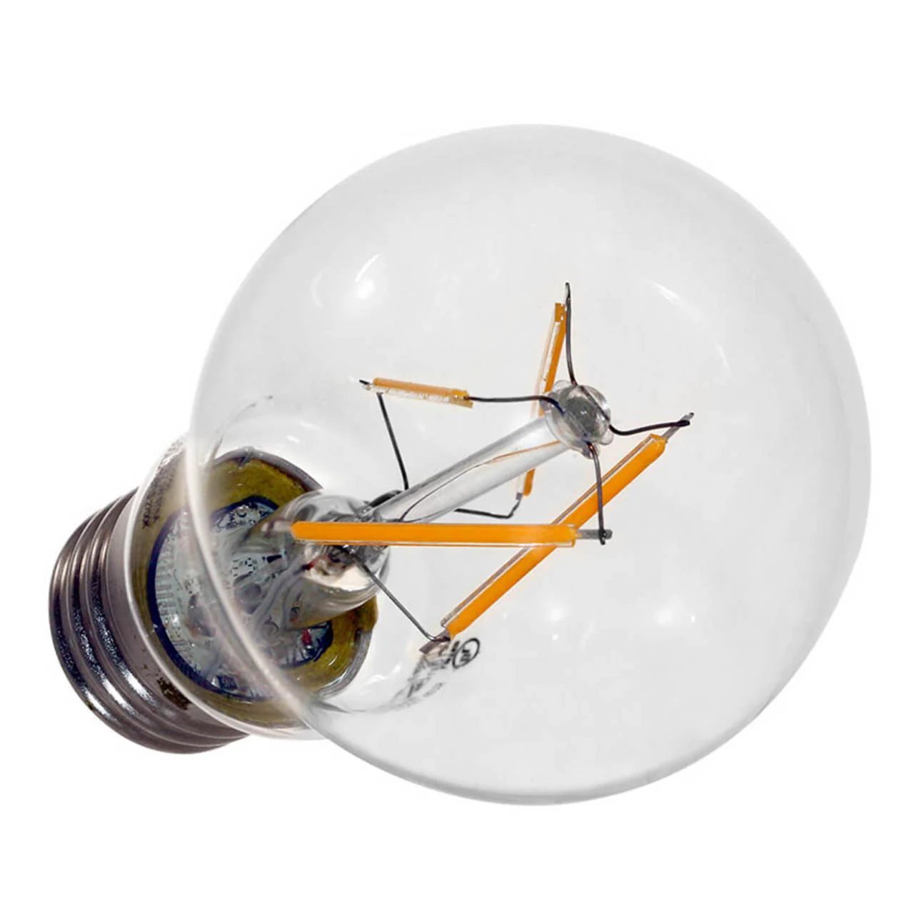 CASE OF 24 - LED A19 Clear Glass Filament Bulb - 7W - 800 Lumens - Dimmable - Euri Lighting - Image 2