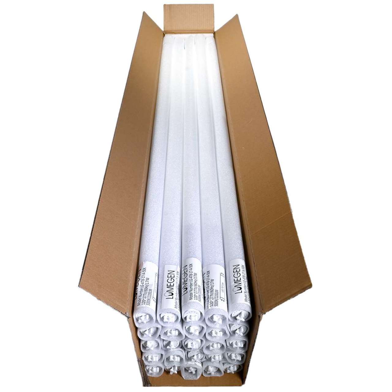 Case of 25 - 4ft LED T8 Tube - Type A - 17W - 2200 Lumens - 3500K 4000K 5000K - LumeGen - Image 11