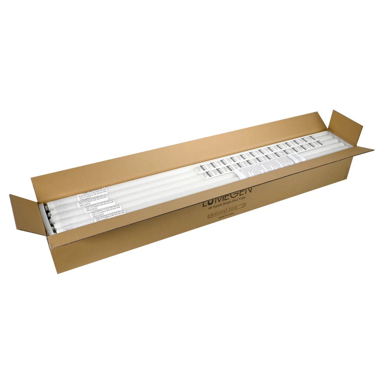 Case of 25 - 4ft LED T8 Tube - Type A - 17W - 2200 Lumens - 3500K 4000K 5000K - LumeGen - Image 4