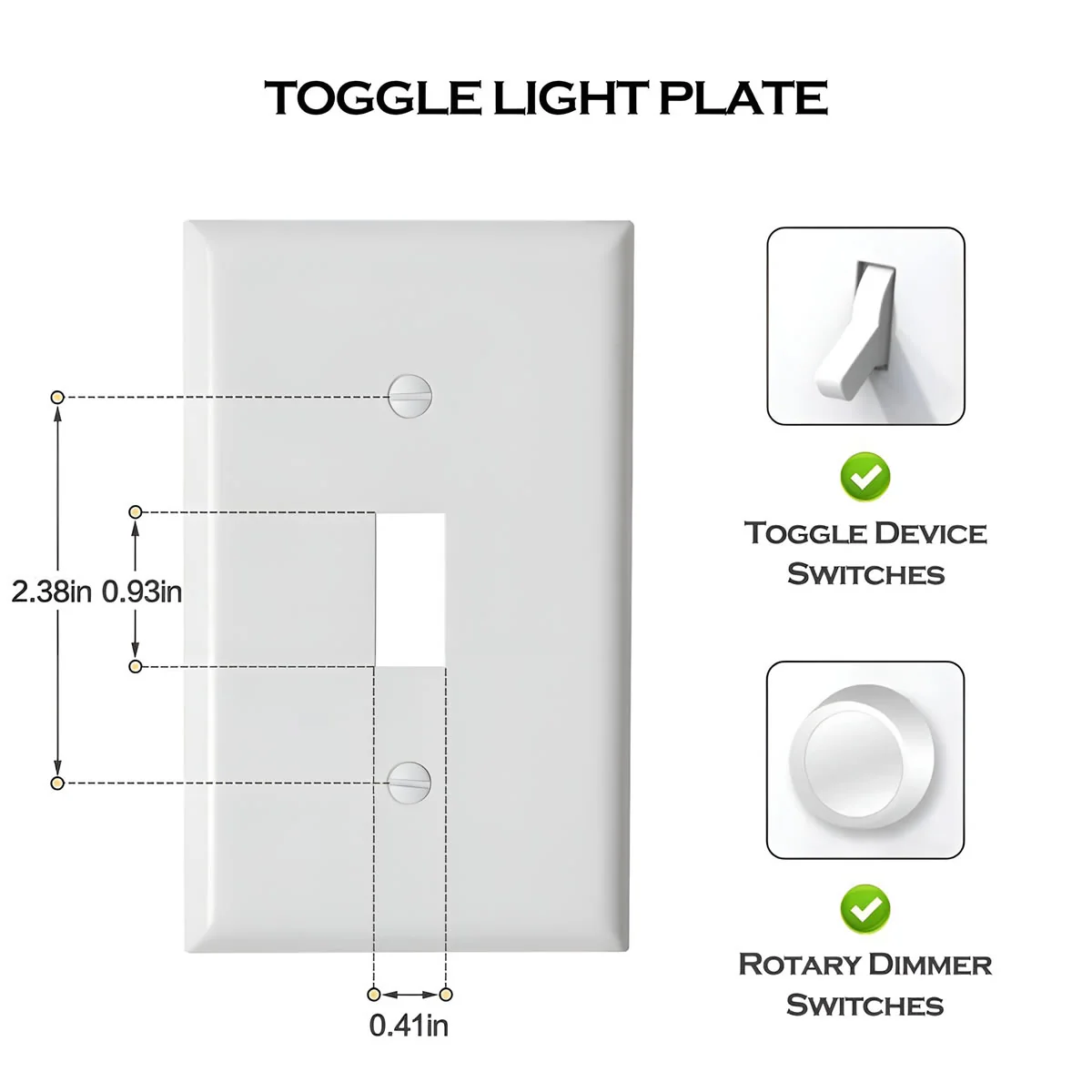 Case of 25 - Wall Plate Toggle Switch - 1-Gang - Energetic Lighting - Image 4